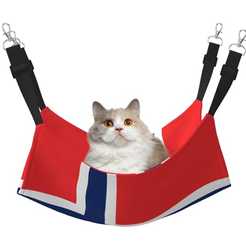 XZDAL Samtig weiche Norweger Flagge Hängematte L für Haustier Katzen Verstellbar mit Metallhaken Doppelseitig für ultimativen Komfort XZDAL Samtig weiche Norweger Flagge Hängematte L für Haustier Katzen Verstellbar mit Metallhaken Doppelseitig für ultimativen Komfort von XZDAL