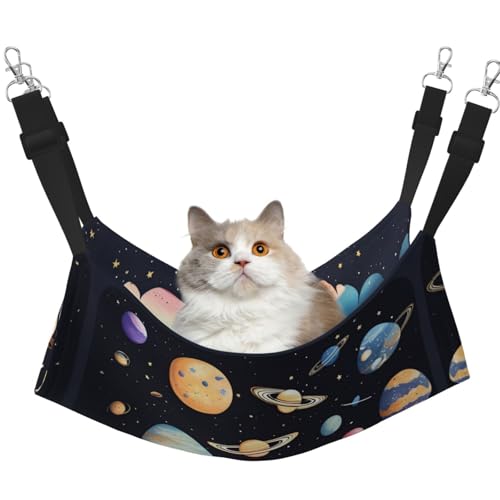 XZDAL Samtig weiche Saturn Jupiter Earth Hängematte M für Haustier Katzen, Verstellbar mit Metallhaken, Doppelseitig für ultimativen Komfort XZDAL Samtig weiche Saturn Jupiter Earth Hängematte M für Haustier Katzen, Verstellbar mit Metallhaken, Doppelseitig für ultimativen Komfort von XZDAL