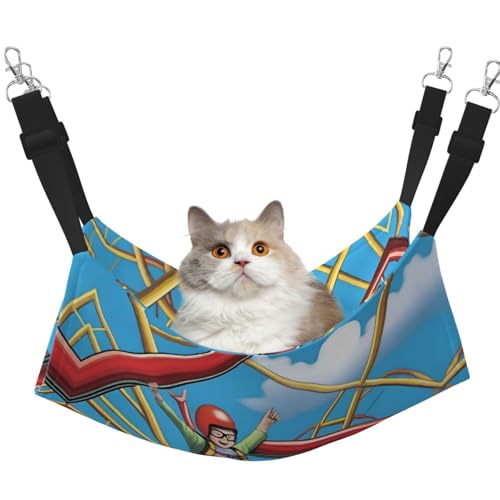 XZDAL Samtig weiche Thrill Seeker Hängematte L für Haustier Katzen, Verstellbar mit Metallhaken, Doppelseitig für ultimativen Komfort XZDAL Samtig weiche Thrill Seeker Hängematte L für Haustier Katzen, Verstellbar mit Metallhaken, Doppelseitig für ultimativen Komfort von XZDAL