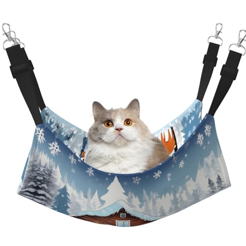 XZDAL Samtig weiche Winter Rehkitz Hängematte L für Haustier Katzen, Verstellbar mit Metallhaken, Doppelseitig für ultimativen Komfort XZDAL Samtig weiche Winter Rehkitz Hängematte L für Haustier Katzen, Verstellbar mit Metallhaken, Doppelseitig für ultimativen Komfort von XZDAL