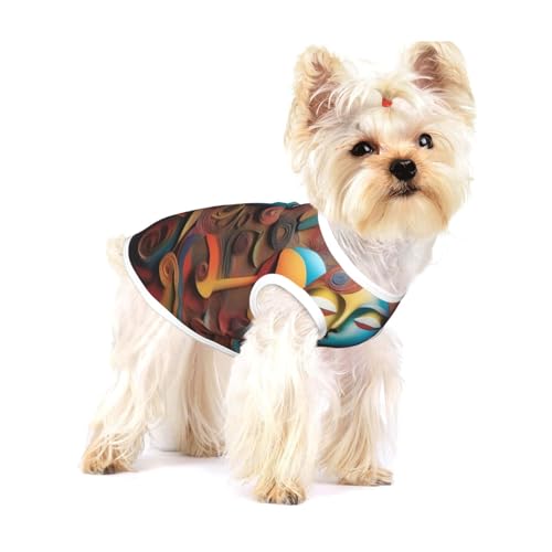 a Artistic Wonder Hundeweste aus Baumwolle, Größe L, atmungsaktiv, bequem, stilvolle Bekleidung für Haustiere a Artistic Wonder Hundeweste aus Baumwolle, Größe L, atmungsaktiv, bequem, stilvolle Bekleidung für Haustiere von XZDAL