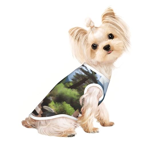 a Wanderwege Haustier-T-Shirt, atmungsaktiv, ärmellos, Größe S für kleine Hunde und Katzen, weich, bequem, stilvoll a Wanderwege Haustier-T-Shirt, atmungsaktiv, ärmellos, Größe S für kleine Hunde und Katzen, weich, bequem, stilvoll von XZDAL
