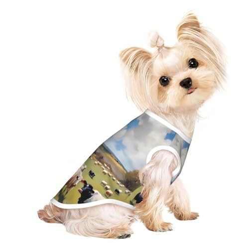 huge farm Pet atmungsaktives ärmelloses T-Shirt für kleine Hunde und Katzen, weich, bequem, stilvoll huge farm Pet atmungsaktives ärmelloses T-Shirt für kleine Hunde und Katzen, weich, bequem, stilvoll von XZDAL