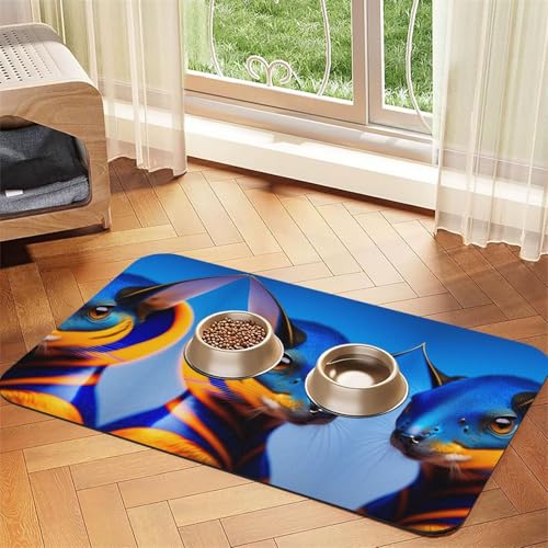 style moebius Haustier-Matte, saugfähig, Leder, rutschfest, 30 x 45 cm, schnell trocknend, wasserdicht, waschbar, Napfunterlage style moebius Haustier-Matte, saugfähig, Leder, rutschfest, 30 x 45 cm, schnell trocknend, wasserdicht, waschbar, Napfunterlage von XZDAL