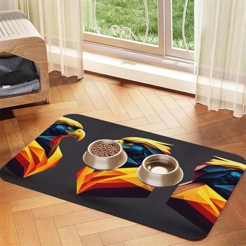 vector Haustier-Futtermatte, saugfähig, Leder, rutschfest, 30 x 45 cm, schnell trocknend, wasserdicht, waschbar, Napfunterlage vector Haustier-Futtermatte, saugfähig, Leder, rutschfest, 30 x 45 cm, schnell trocknend, wasserdicht, waschbar, Napfunterlage von XZDAL