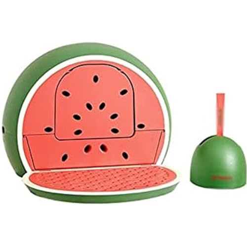 Wassermelon-förmige Katzentoilette mit schaufelspritzsicherem Deodorant-Vorräten vollständig geschlossene Katzenstreuboxschubladen-Schirmpfanne von XZDEAIR