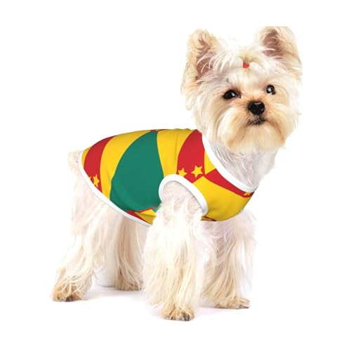 Baumwoll-Shirt, Motiv: Flagge von Grenada, Größe L, atmungsaktiv, weich, bequem und stilvoll für den täglichen Gebrauch von XZDLYY