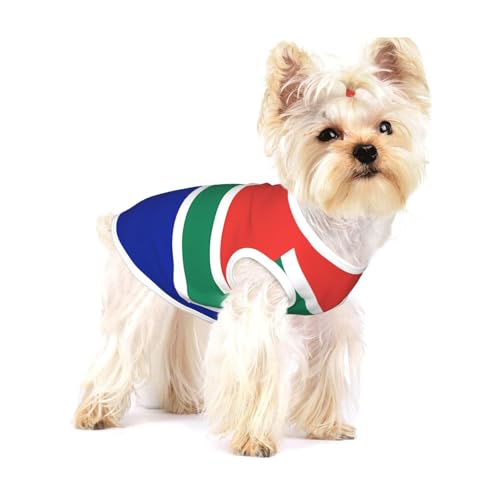 Baumwoll-Shirt, Südafrika-Flagge, Größe S, atmungsaktiv, weich, bequem und stilvoll für den täglichen Gebrauch von XZDLYY