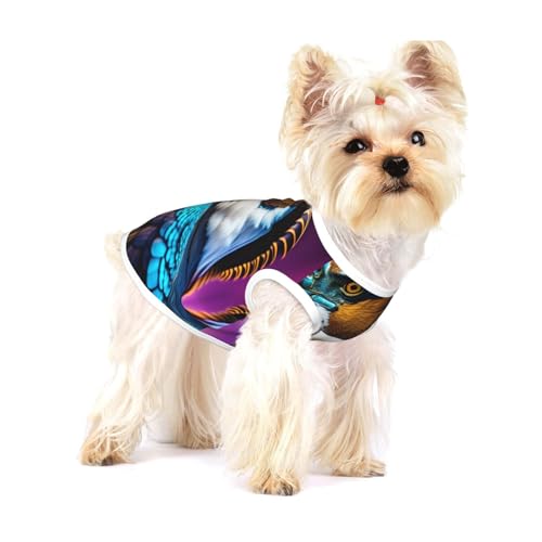 Punk Portrait Ram Skull Small Pet Cotton Shirts Medium - Breathable, Soft, Comfortable and Stylish for Daily Wear Punk Portrait Ram Skull Small Pet Cotton Shirts Medium - Breathable, Soft, Comfortable and Stylish for Daily Wear von XZDLYY