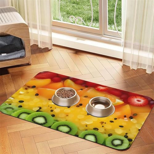 Frisches Obst, saugfähiges Leder-Tischset, 40 x 60 cm, schönes Design, Katzen- und Hundenapfmatte, tragbare Aufbewahrung Frisches Obst, saugfähiges Leder-Tischset, 40 x 60 cm, schönes Design, Katzen- und Hundenapfmatte, tragbare Aufbewahrung von XZDZWK