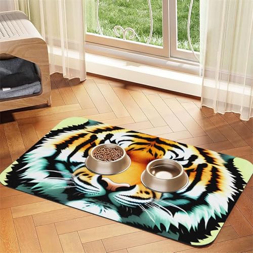 Little Fat Tiger Head Pet Absorbent Leather Placemat 40x60cm Beautiful Design Cat and Dog Bowl Mat Portable Storage Little Fat Tiger Head Pet Absorbent Leather Placemat 40x60cm Beautiful Design Cat and Dog Bowl Mat Portable Storage von XZDZWK
