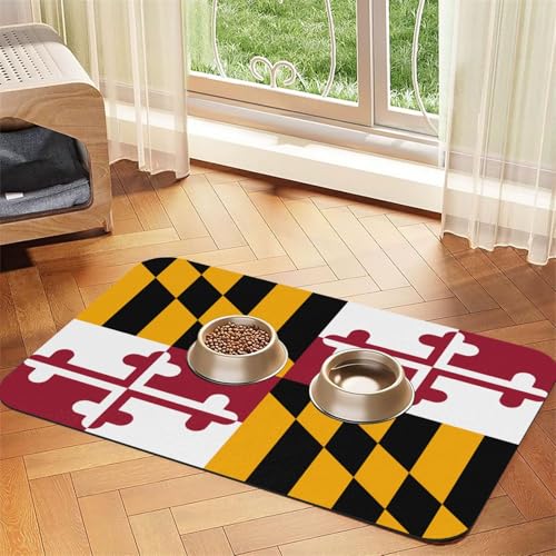 Maryland State Flag Pet Absorbent Leather Placemat 30x45cm Beautiful Design Cat and Dog Bowl Mat Portable Storage Maryland State Flag Pet Absorbent Leather Placemat 30x45cm Beautiful Design Cat and Dog Bowl Mat Portable Storage von XZDZWK