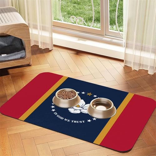 Mississippi Haustier-Tischset, saugfähig, Leder, 40 x 60 cm, schönes Design, Katzen- und Hundenapfmatte, tragbare Aufbewahrung Mississippi Haustier-Tischset, saugfähig, Leder, 40 x 60 cm, schönes Design, Katzen- und Hundenapfmatte, tragbare Aufbewahrung von XZDZWK