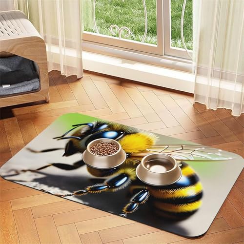 Niedliches kleines Haustier-Tischset, saugfähig, Leder, 40 x 60 cm, schönes Design, Katzen- und Hundenapfmatte, tragbare Aufbewahrung Niedliches kleines Haustier-Tischset, saugfähig, Leder, 40 x 60 cm, schönes Design, Katzen- und Hundenapfmatte, tragbare Aufbewahrung von XZDZWK