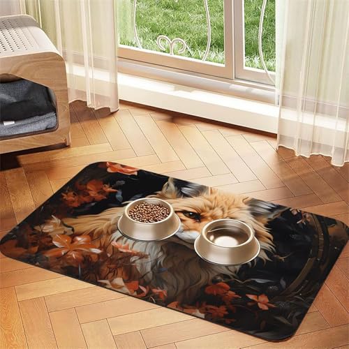 Platzdeckchen für Haustiere, saugfähig, Leder, 30 x 45 cm, schönes Design, Katzen- und Hundenapfmatte, tragbare Aufbewahrung Platzdeckchen für Haustiere, saugfähig, Leder, 30 x 45 cm, schönes Design, Katzen- und Hundenapfmatte, tragbare Aufbewahrung von XZDZWK