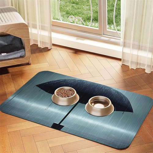 Platzdeckchen für Haustiere, saugfähig, Leder, 40 x 60 cm, schönes Design, für Katzen und Hunde, tragbar, Schwarz Platzdeckchen für Haustiere, saugfähig, Leder, 40 x 60 cm, schönes Design, für Katzen und Hunde, tragbar, Schwarz von XZDZWK