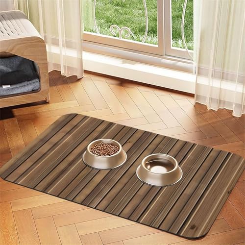 Platzset aus massivem Holz, saugfähig, Leder, 30 x 45 cm, schönes Design, Katzen- und Hundenapfmatte, tragbare Aufbewahrung Platzset aus massivem Holz, saugfähig, Leder, 30 x 45 cm, schönes Design, Katzen- und Hundenapfmatte, tragbare Aufbewahrung von XZDZWK