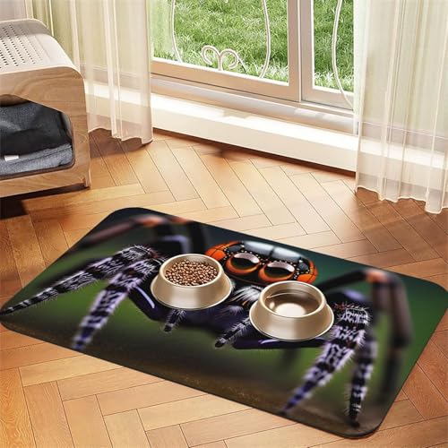Platzset für Haustiere, Motiv: tropische Regenwald-Spinnen, saugfähig, Leder, 40 x 60 cm, schönes Design, für Katzen und Hunde, tragbare Aufbewahrung Platzset für Haustiere, Motiv: tropische Regenwald-Spinnen, saugfähig, Leder, 40 x 60 cm, schönes Design, für Katzen und Hunde, tragbare Aufbewahrung von XZDZWK