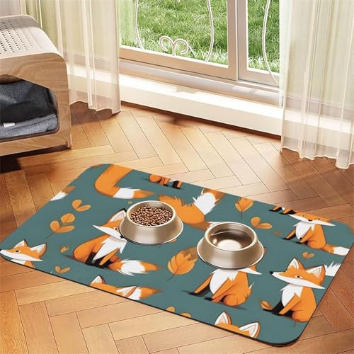 Platzset für Haustiere, saugfähig, Leder, 30 x 45 cm, schönes Design, für Katzen und Hunde, tragbare Aufbewahrung von XZDZWK
