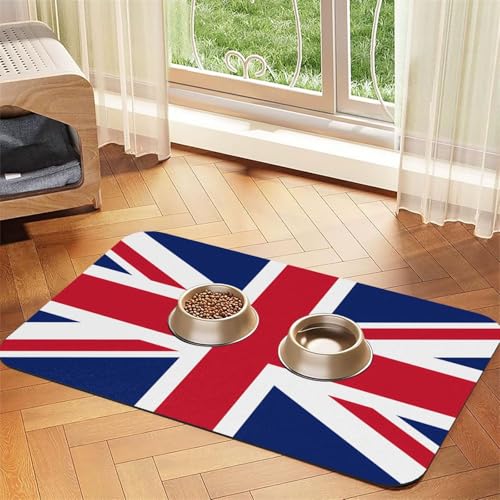 Platzset für Haustiere, saugfähig, Leder, Motiv: britische Flagge, 40 x 60 cm, schönes Design, für Katzen und Hunde, tragbare Aufbewahrung Platzset für Haustiere, saugfähig, Leder, Motiv: britische Flagge, 40 x 60 cm, schönes Design, für Katzen und Hunde, tragbare Aufbewahrung von XZDZWK