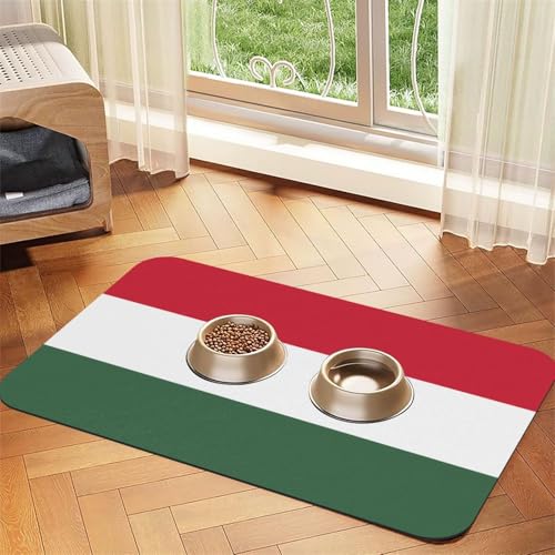 Platzset mit Flagge von Ungarn, saugfähig, Leder, 40 x 60 cm, schönes Design, Katzen- und Hundenapfmatte, tragbare Aufbewahrung Platzset mit Flagge von Ungarn, saugfähig, Leder, 40 x 60 cm, schönes Design, Katzen- und Hundenapfmatte, tragbare Aufbewahrung von XZDZWK