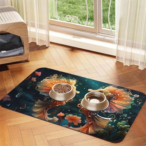 Schönes Seepferdchen-Paar, saugfähiges Leder-Tischset, 40 x 60 cm, schönes Design, Katzen- und Hundenapfmatte, tragbare Aufbewahrung Schönes Seepferdchen-Paar, saugfähiges Leder-Tischset, 40 x 60 cm, schönes Design, Katzen- und Hundenapfmatte, tragbare Aufbewahrung von XZDZWK