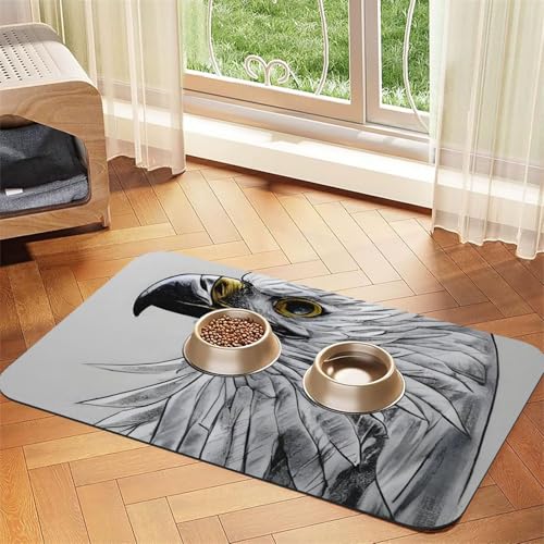 Sketching an Eagle Pet saugfähiges Leder-Tischset, 40 x 60 cm, schönes Design, Katzen- und Hundenapfmatte, tragbare Aufbewahrung Sketching an Eagle Pet saugfähiges Leder-Tischset, 40 x 60 cm, schönes Design, Katzen- und Hundenapfmatte, tragbare Aufbewahrung von XZDZWK