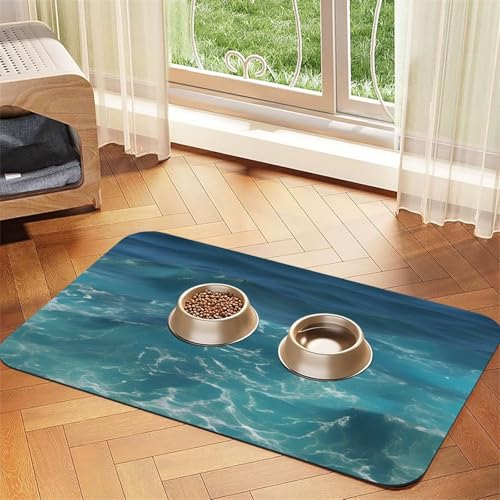 The Deep Ocean Haustier-Tischset, saugfähig, Leder, 30 x 45 cm, schönes Design, Katzen- und Hundenapfmatte, tragbare Aufbewahrung The Deep Ocean Haustier-Tischset, saugfähig, Leder, 30 x 45 cm, schönes Design, Katzen- und Hundenapfmatte, tragbare Aufbewahrung von XZDZWK