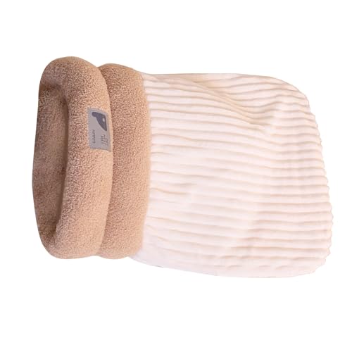 XZQYDS Katzenschlafsack, Fleece-Winterdecke, Taschennest, dickes Futter, pelzig, warm, für Haustiere, Kätzchen, Welpen, Grau/Braun XZQYDS Katzenschlafsack, Fleece-Winterdecke, Taschennest, dickes Futter, pelzig, warm, für Haustiere, Kätzchen, Welpen, Grau/Braun von XZQYDS