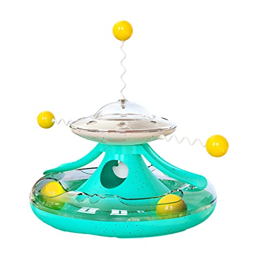 XZQYDS Multifunktionales vierfarbiges Spielzeug für Indoor-Katzen für Katzen, Schnurspiel, Spielzeug, auslaufendes Futterspielzeug XZQYDS Multifunktionales vierfarbiges Spielzeug für Indoor-Katzen für Katzen, Schnurspiel, Spielzeug, auslaufendes Futterspielzeug von XZQYDS