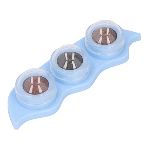 XZXCVN Catnip Ball Toy - Abnehmbar 3 - Pack rotierende Kugeln mit starkem Klebeband für Katzenpflege und Spielzeit (Type 1) von XZXCVN