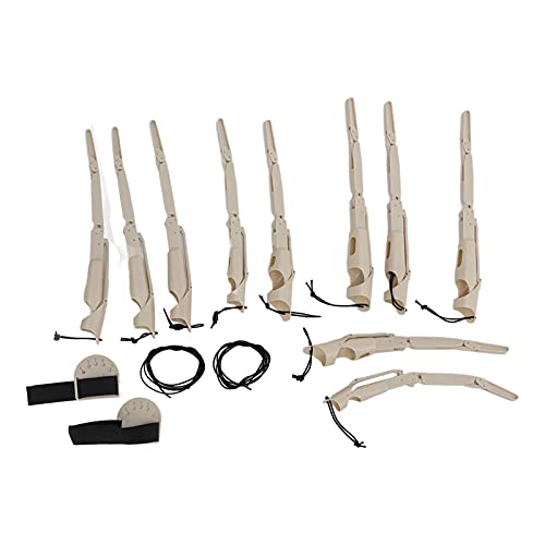 XZXCVN Halloween -Skeletthandhandschuh - Realistische Finger, leichte haltbare ABS -Material für gruselige Kostüme und Spukhaus -Requisiten (Type 2) von XZXCVN