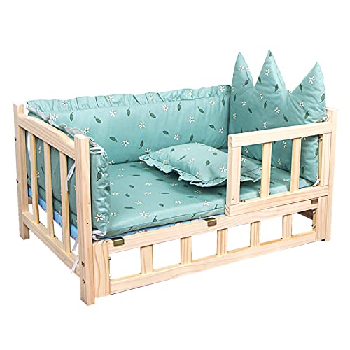 XZZHSM Katzenbett, (Haustierbett, orthopädisches Gelenkbett, erhöhtes, Robustes, großes, atmungsaktives Hundesofa mit Zaun und Matratzenkissen, für Haustiere bis 40 kg (Farbe: Stil2, Größe: L-90 x XZZHSM Katzenbett, (Haustierbett, orthopädisches Gelenkbett, erhöhtes, Robustes, großes, atmungsaktives Hundesofa mit Zaun und Matratzenkissen, für Haustiere bis 40 kg (Farbe: Stil2, Größe: L-90 x von XZZHSM