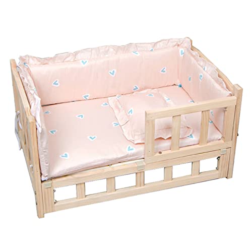 XZZHSM Katzenbett, (Haustierbett für mittelgroße/große Hunde, Haustierbett mit Holzrahmen, Robustes erhöhtes Hundesofa mit Zaun, mehrere Größen S, M, L, XL, einfache Montage (Farbe: Stil2, Größe: S XZZHSM Katzenbett, (Haustierbett für mittelgroße/große Hunde, Haustierbett mit Holzrahmen, Robustes erhöhtes Hundesofa mit Zaun, mehrere Größen S, M, L, XL, einfache Montage (Farbe: Stil2, Größe: S von XZZHSM