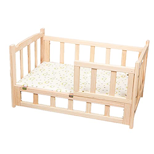 XZZHSM Katzenbett, Haustier-Holzbett, Katzenbetten, langlebige Haustier-Liegefläche, erhöhtes, feuchtigkeitsbeständiges Hunde-/Katzenbett aus Holz, für große, mittelgroße und kleine Hunde, einfach XZZHSM Katzenbett, Haustier-Holzbett, Katzenbetten, langlebige Haustier-Liegefläche, erhöhtes, feuchtigkeitsbeständiges Hunde-/Katzenbett aus Holz, für große, mittelgroße und kleine Hunde, einfach von XZZHSM
