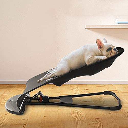 XZZHSM Katzenbett, Haustierhängematte, Schaukelstuhl, Hundeschaukelstuhl, verstellbares, sicheres, zusammenklappbares Haustierbett aus Metallgeflecht, geeignet für die meisten Haustiere, Schwarz XZZHSM Katzenbett, Haustierhängematte, Schaukelstuhl, Hundeschaukelstuhl, verstellbares, sicheres, zusammenklappbares Haustierbett aus Metallgeflecht, geeignet für die meisten Haustiere, Schwarz von XZZHSM