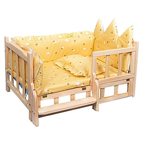 XZZHSM Katzenbett, Hundebett aus Holz für drinnen und draußen, erhöhtes orthopädisches, warmes und kühlendes Hunde-/Katzen-Zwingersofa, für große, mittelgroße und kleine Haustiere, einfach zu Insta XZZHSM Katzenbett, Hundebett aus Holz für drinnen und draußen, erhöhtes orthopädisches, warmes und kühlendes Hunde-/Katzen-Zwingersofa, für große, mittelgroße und kleine Haustiere, einfach zu Insta von XZZHSM