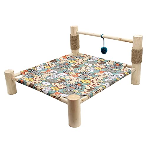 XZZHSM Katzenbett, Katzenbett aus Massivholz, Haustierbett, langlebige Holzmöbel, feuchtigkeitsbeständig, rutschfest, weicher Komfortzwinger, für Familienschlafzimmer, Wohnzimmer, Tierhandlung (Far XZZHSM Katzenbett, Katzenbett aus Massivholz, Haustierbett, langlebige Holzmöbel, feuchtigkeitsbeständig, rutschfest, weicher Komfortzwinger, für Familienschlafzimmer, Wohnzimmer, Tierhandlung (Far von XZZHSM