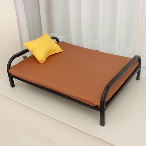 XZZHSM Katzenbett, Metallrahmen, erhöhte Couch, Hundehütte, faltbar, Abnehmbarer tragbarer Haustierbettrahmen, einfache Montage, langlebige Ruhebettausrüstung für drinnen und draußen (Farbe: Schwar XZZHSM Katzenbett, Metallrahmen, erhöhte Couch, Hundehütte, faltbar, Abnehmbarer tragbarer Haustierbettrahmen, einfache Montage, langlebige Ruhebettausrüstung für drinnen und draußen (Farbe: Schwar von XZZHSM