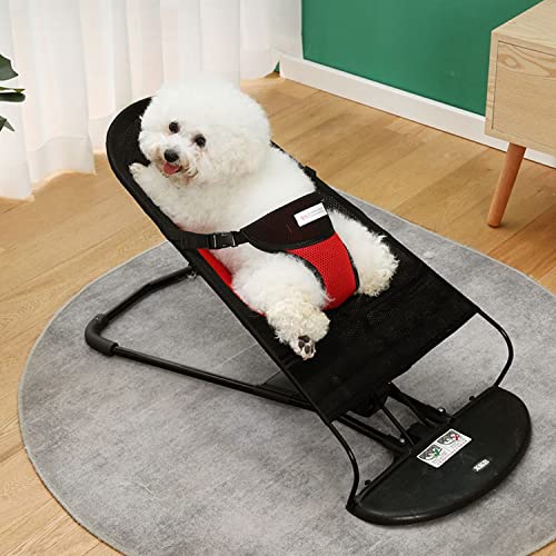 XZZHSM Katzenbett, Schaukelstuhl für Haustiere, Spielbett für Hunde, erhöhtes Haustierbett aus Netzgewebe mit abnehmbarem Bezug, Welpenschüttler mit 3 Höheneinstellungen, Schwarz XZZHSM Katzenbett, Schaukelstuhl für Haustiere, Spielbett für Hunde, erhöhtes Haustierbett aus Netzgewebe mit abnehmbarem Bezug, Welpenschüttler mit 3 Höheneinstellungen, Schwarz von XZZHSM