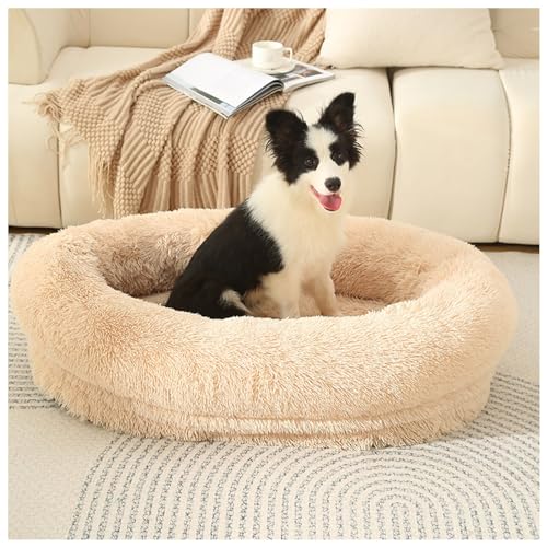 XZZHSM Katzenbett, klein, Donut-Katzenbett, weiches großes Katzenbett, maschinenwaschbar, Flauschiges rundes Kuscheltier aus Plüsch, Flauschiges Anti-Angst-Bett, waschbar, rutschfest, wärmendes Run XZZHSM Katzenbett, klein, Donut-Katzenbett, weiches großes Katzenbett, maschinenwaschbar, Flauschiges rundes Kuscheltier aus Plüsch, Flauschiges Anti-Angst-Bett, waschbar, rutschfest, wärmendes Run von XZZHSM