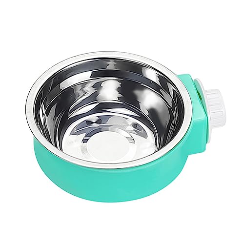 XZincer Farbe Edelstahl-Hundenapf zum Aufhängen, Käfig, Haustier- und Katzenfutterbecken, zum Aufhängen, zum Aufhängen, zum Aufhängen von Futternapf Edelstahl Hundezubehör Versand (B, One Size) von XZincer