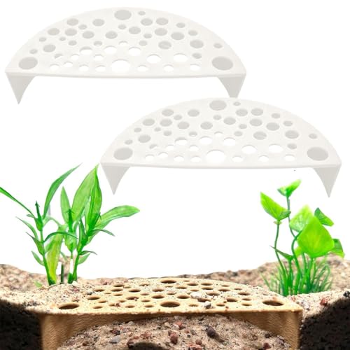 Xafrstyu 2 Stück Garnelenbauten für Aquarium - Sicherer Rückzugsort für Garnelen, Verschiedene Farboptionen, Leicht zu Reinigen, Ideal für Aquarien (White) von Xafrstyu