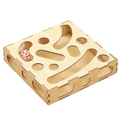 Xafrstyu Katzen-Puzzle-Spielzeug, Katzenspielzeug-Puzzlebox, Interaktive Katzenspielzeug-Puzzlebox mit Glockenball, Interaktives Anreicherungsspielzeug, Katzenleckerli-Puzzlebox Xafrstyu Katzen-Puzzle-Spielzeug, Katzenspielzeug-Puzzlebox, Interaktive Katzenspielzeug-Puzzlebox mit Glockenball, Interaktives Anreicherungsspielzeug, Katzenleckerli-Puzzlebox von Xafrstyu