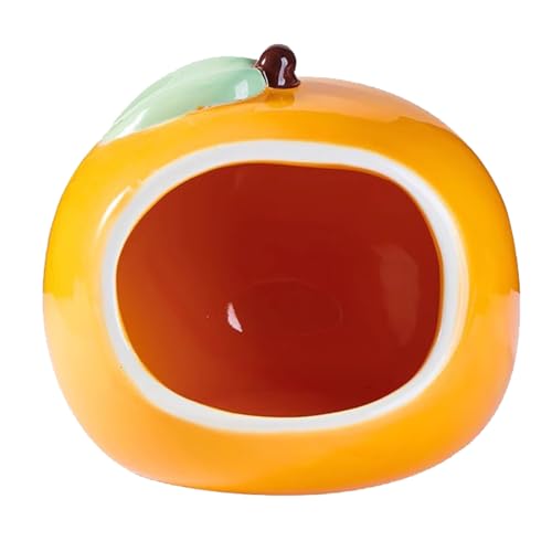 Xafrstyu Kleintier Versteck Hamster, Kleintier Versteck, Meerschweinchen Kuschelhöhle Kleintierbett, Frucht Förmiges Keramikhaus, für Hamster, Chinchillas, Eichhörnchen und andere Kleintiere (orange) Xafrstyu Kleintier Versteck Hamster, Kleintier Versteck, Meerschweinchen Kuschelhöhle Kleintierbett, Frucht Förmiges Keramikhaus, für Hamster, Chinchillas, Eichhörnchen und andere Kleintiere (orange) von Xafrstyu