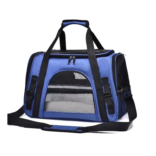 Xafrstyu Transporttasche Katze und Hunde, Bis 5kg, Robust & Formstabil, Hochwertige Hundetragetasche, Transporttasche Katze, Faltbar & Leicht Zu Verstauen, Hundebox Auto Transportbox Katze (dark Blau) von Xafrstyu