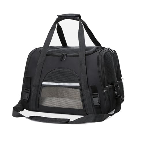 Xafrstyu Transporttasche Katze und Hunde, Bis 5kg, Robust & Formstabil, Hochwertige Hundetragetasche, Transporttasche Katze, Faltbar & Leicht Zu Verstauen, Hundebox Auto Transportbox Katze (Schwarz) Xafrstyu Transporttasche Katze und Hunde, Bis 5kg, Robust & Formstabil, Hochwertige Hundetragetasche, Transporttasche Katze, Faltbar & Leicht Zu Verstauen, Hundebox Auto Transportbox Katze (Schwarz) von Xafrstyu