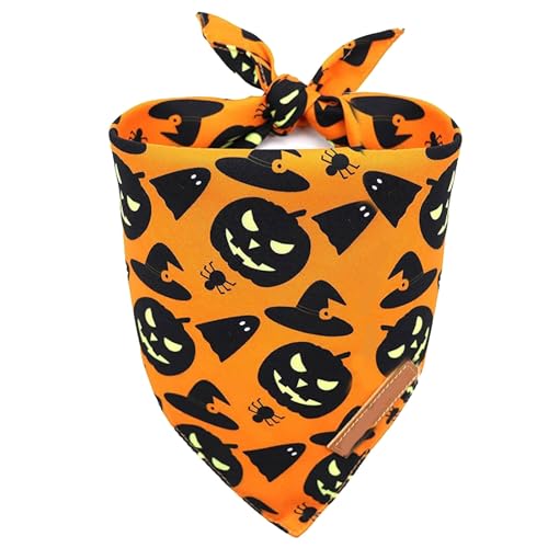 Praktische Hund Bib Halloween Party Essentielles Weiches Bequemes Stoff Pet Bandana Urlaubsfoto Accessoire Atmungsaktives Stoff Haustier Bib von Xanorrg