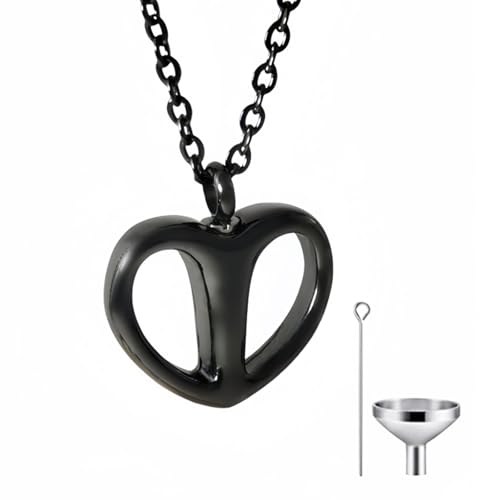 Xanorrg Women Heart Bedesakes Halskette Für Aschefäden Anhänger Mit Loves Message Memory Memory Ashes von Xanorrg