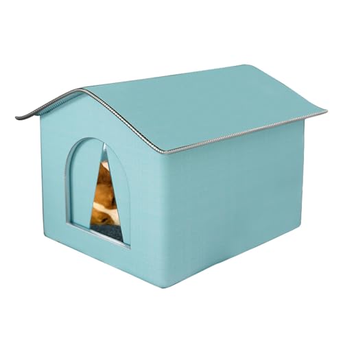 Feral Katzenhaus - Faltbarer Katzenunterstand für den Winter - Hasenbett Wasserdichtes Regendichtes Haustierzelt Kätzchenhöhle für Katzen Kleintiere Wildkatzen Feral Katzenhaus - Faltbarer Katzenunterstand für den Winter - Hasenbett Wasserdichtes Regendichtes Haustierzelt Kätzchenhöhle für Katzen Kleintiere Wildkatzen von Xasbseulk